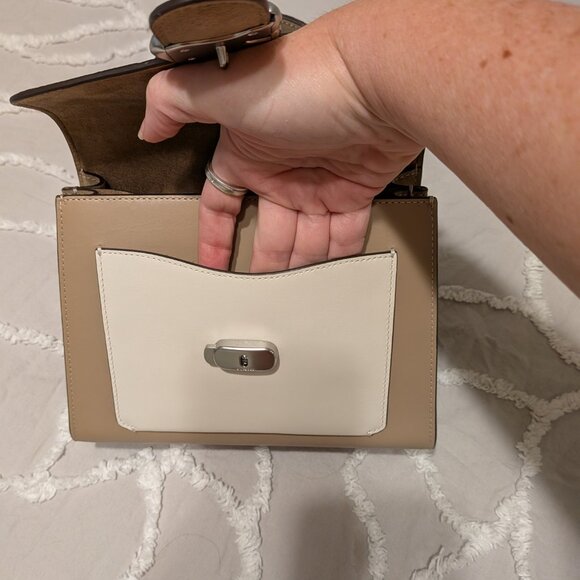 COACH Tabby Top Handle In Colorblock Snakeskin RARE ITEM - Picture 6 of 16